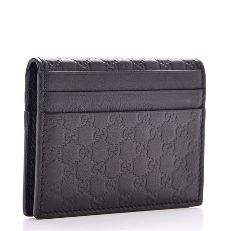 gucci card case black